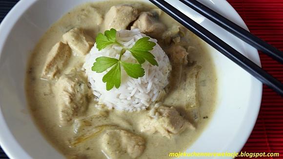 Tajskie zielone curry z kurczaka