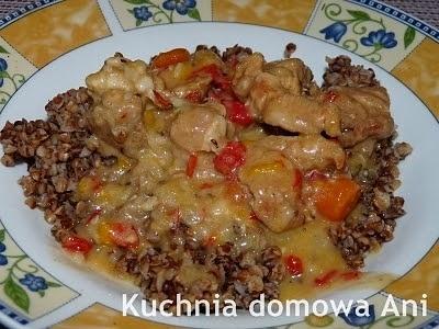 Gulasz z szynki wieprzowej z warzywami