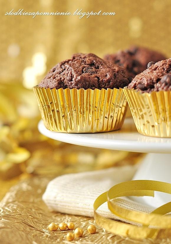 Muffinki czekoladowe z czerwonym winem