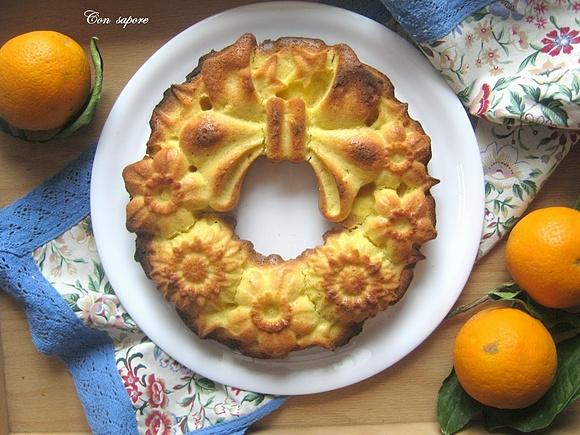 Torta all'arancia ciocia Graziella - szybkie i proste ciasto pomarańczowe