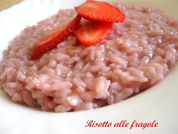 Risotto alle fragole z truskawkami