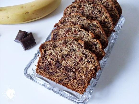 Bananowe ciasto z czekoladą