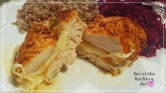 Pieczony kurczak z mozzarellą