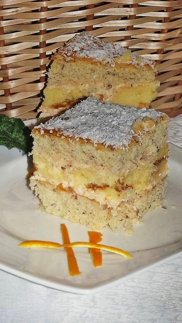 Migdałowe ciasto z serem