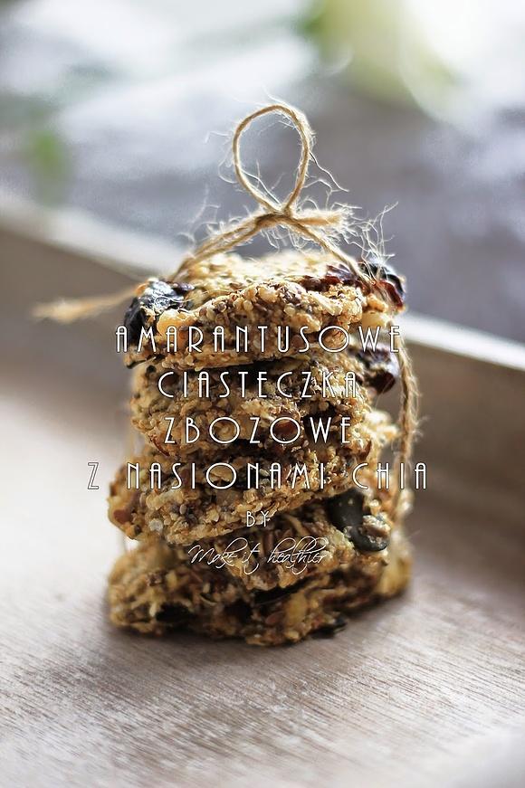 Amarantusowe ciasteczka z nasionami chia