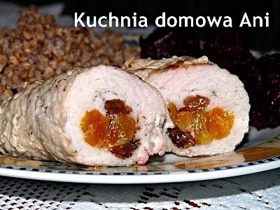 Roladki schabowe z morelami