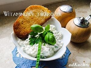 Witaminowy zielony twarożek