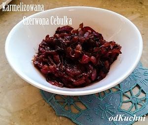 Karmelizowana czerwona cebula