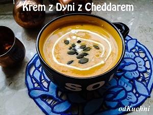 Zupa krem z dyni z cheddarem