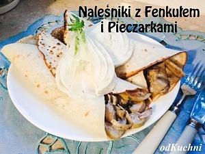 Naleśniki z fenkułem i pieczarkami