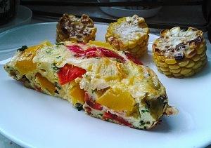 Frittata z pieczonymi warzywami