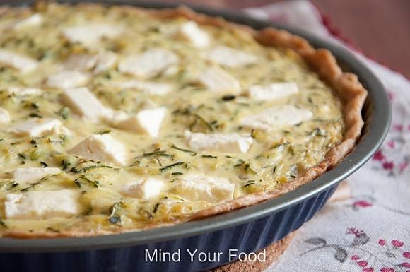 Quiche z cukinią i serem feta