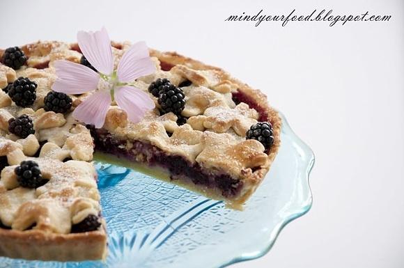 Niebiańska tarta z jeżynami