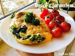 Omlet z jarmużem