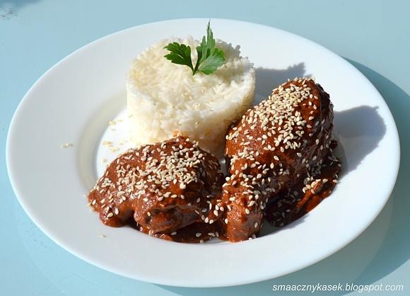 Kurczak w sosie mole Poblano