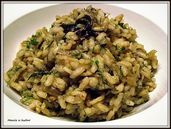 Risotto z grzybami leśnymi
