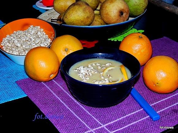 Pomarańczowa zupa wegetariańska