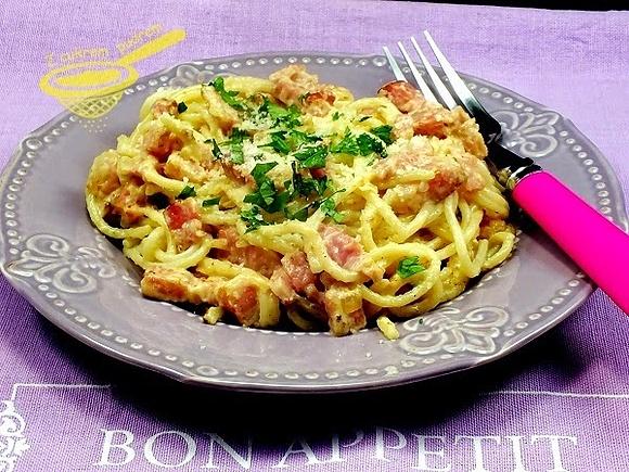 Spaghetti carbonara według Ewy