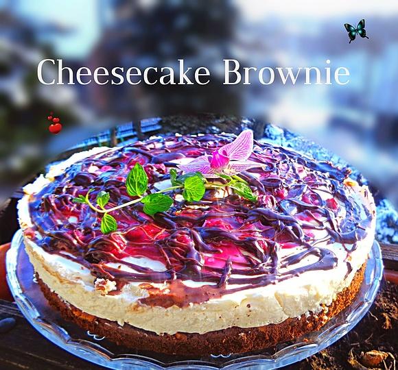 Sernik brownie cheesecake