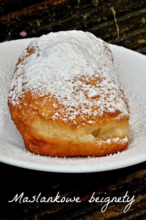 Maślankowe beignety czyli francuskie pączki bez nadzienia