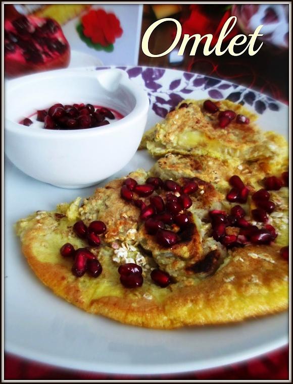 Omlet bananowo-owsiankowy
