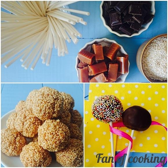 Cake pops z amarantusa