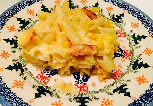 Zimowa zapiekanka makaronowa z karczochami