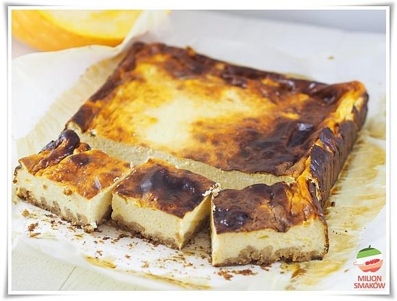 Dyniowy sernik na bazie pieczonej dyni