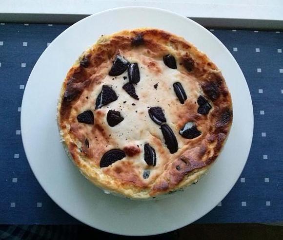 Sernik z ciasteczkami Oreo