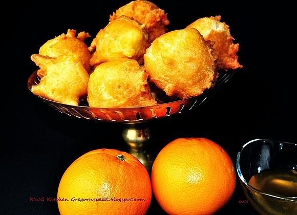 Tunezyjskie pomarańczowe pączki
