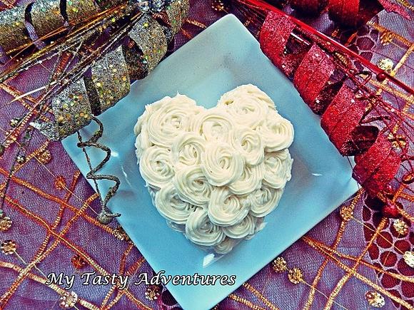 Red velvet cake na walentynki