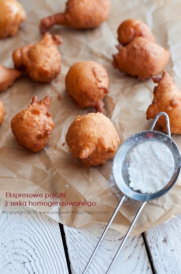 Ekspresowe pączki z serka homogenizowanego