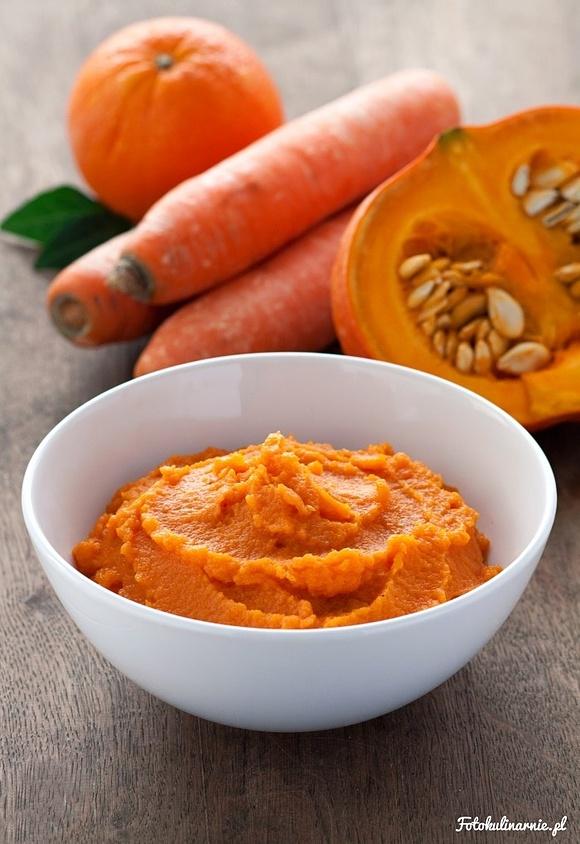 Purée z dyni i marchewki