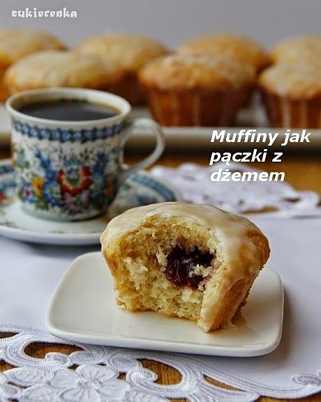 Muffiny jak pączki z dżemem na tłusty czwartek