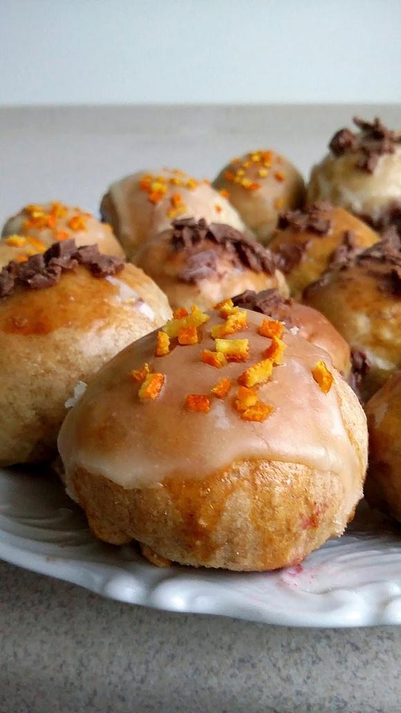 Odchudzone mini pączki pieczone w piekarniku