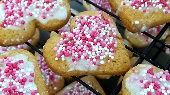 Proste herbatniki na walentynki