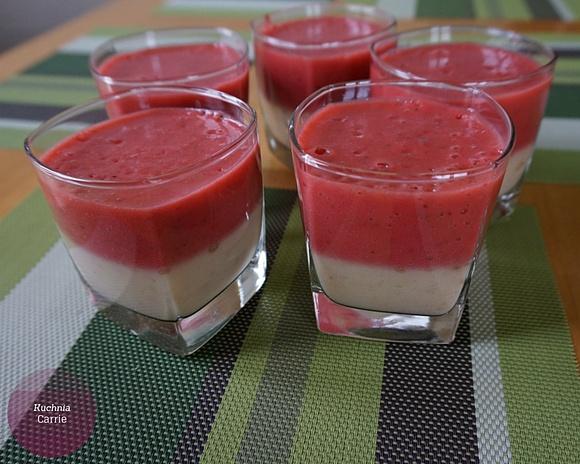 Galaretka bananowo-truskawkowa