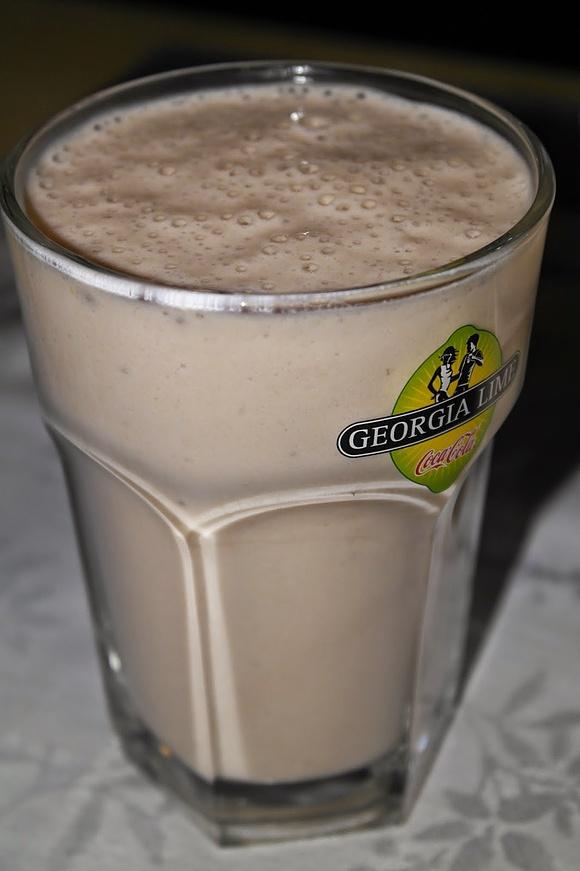 Bananowy shake na walentynki