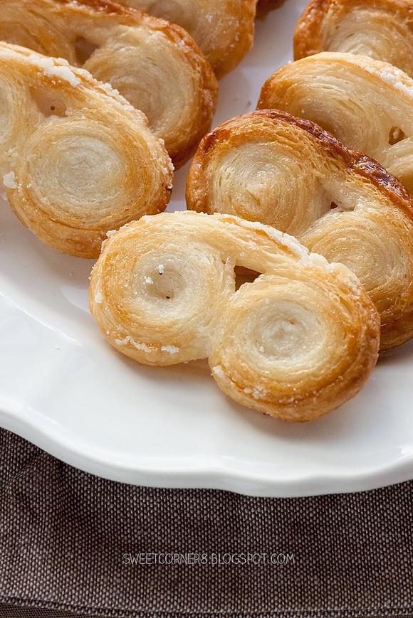 Palmiery klasyczne z ciasta francuskiego