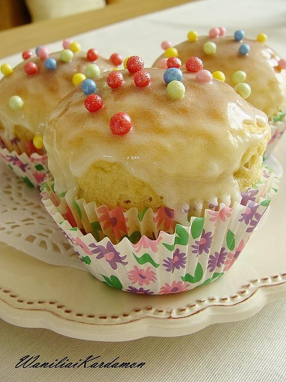 Pieczone pączki muffiny przepis na lekkie wypieki