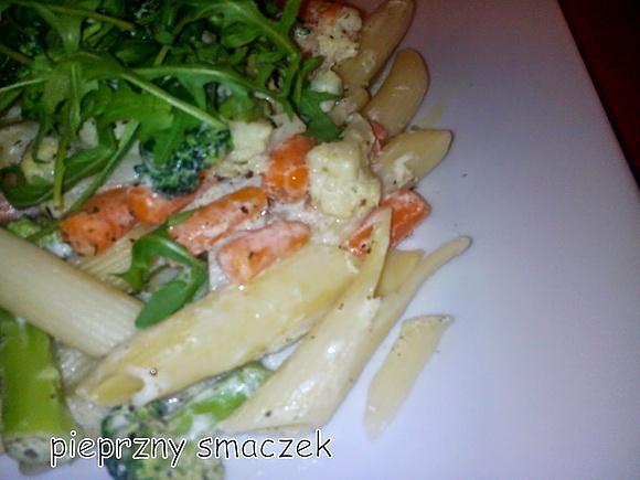 Penne z warzywami