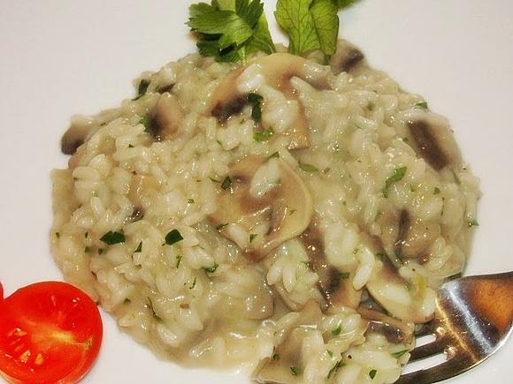 Risotto z pieczarkami