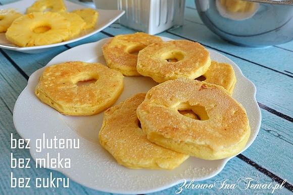 Ananas w cieście bez glutenu mleka i cukru na śniadanie