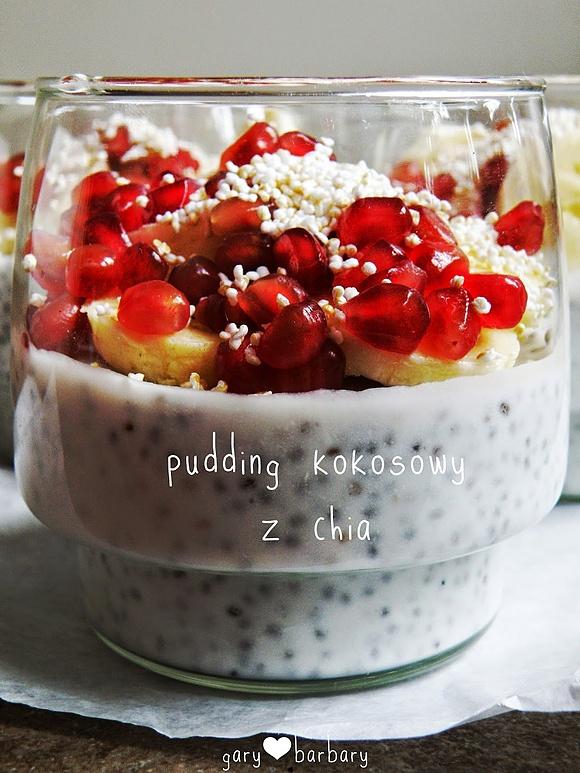 Pudding chia bananowy i kokosowy