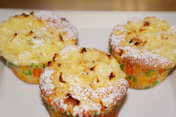 Szarlotkowe muffiny