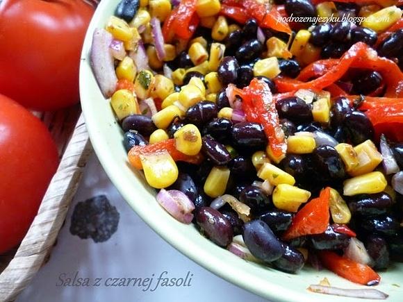 Salsa z czarnej fasoli
