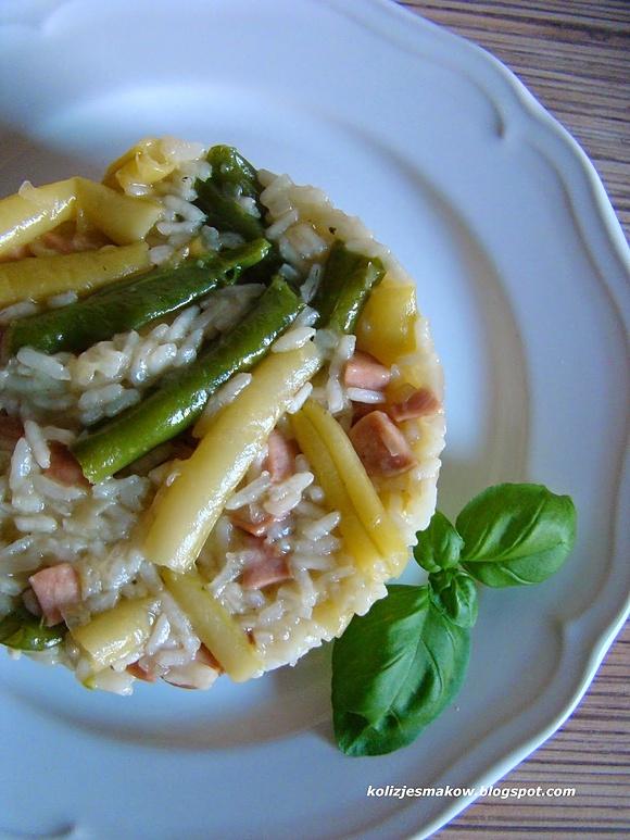Kremowe risotto z fasolką szparagową