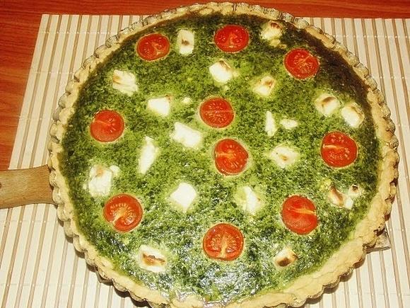 Tarta ze szpinakiem