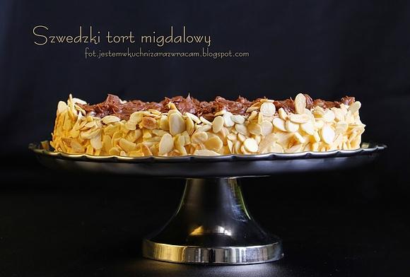 Szwedzki tort migdałowy