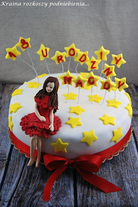 Tort na 18 urodziny dla Magdy